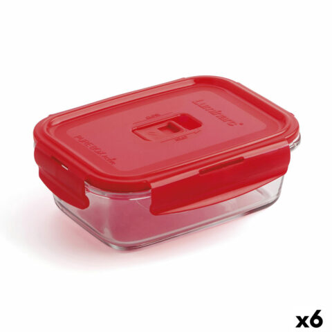 Ερμητικό Κουτί Γεύματος Luminarc Pure Box 19 x 13 cm Κόκκινο 1