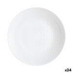 Βαθύ Πιάτο Luminarc Pampille Λευκό Γυαλί (20 cm) (24 Μονάδες)