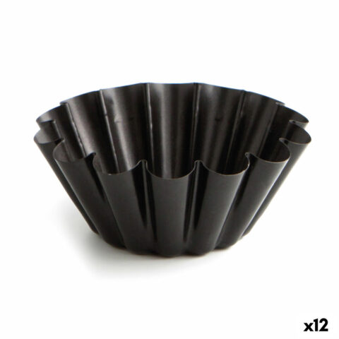 Φόρμα για pudding Quid Sweet Grey Ø 14 cm Μαύρο (12 Μονάδες)