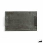 Δίσκος για σνακ Quid Mineral Κεραμικά Μαύρο 30 x 18 cm (x6)