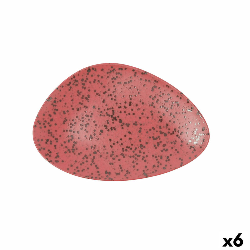 Flatplater Ariane Oxide Τριγωνικό Κεραμικά Κόκκινο (Ø 29 cm) (x6)