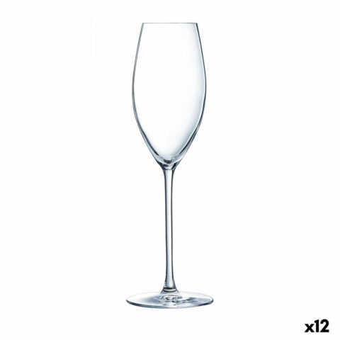 Ποτήρι για σαμπάνια Luminarc Grand Chais Διαφανές Γυαλί (240 ml) (12 Μονάδες)