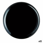 Πιάτο για Πίτσα Luminarc Friends Time Μαύρο Γυαλί (Ø 32 cm) (12 Μονάδες)