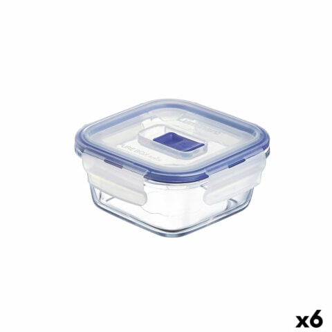 Ερμητικό Κουτί Γεύματος Luminarc Pure Box Active 380 ml Δίχρωμα Γυαλί (x6)