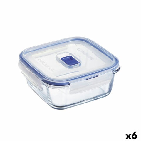 Ερμητικό Κουτί Γεύματος Luminarc Pure Box Active 760 ml Δίχρωμα Γυαλί (x6)