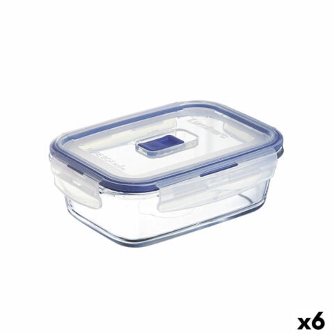 Ερμητικό Κουτί Γεύματος Luminarc Pure Box Active 16 x 11 cm 820 ml Δίχρωμα Γυαλί (x6)