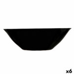 Σαλατιέρα Luminarc Carine Μαύρο Γυαλί (Ø 27 cm) (x6)