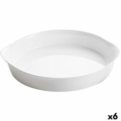 Φόρμα για τον Φούρνο Luminarc Smart Cuisine Στρόγγυλο Λευκό Ø 28 cm (x6)