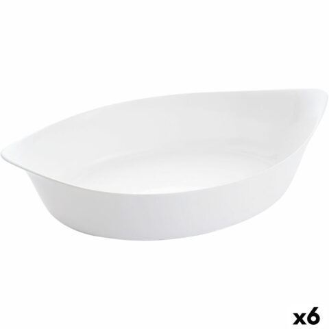 Ταψί Luminarc Smart Cuisine Οβάλ Λευκό Γυαλί x6 38 x 22 cm