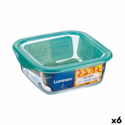 Τετράγωνο Τάπερ με Καπάκι Luminarc Keep'n Lagon 10 x 5