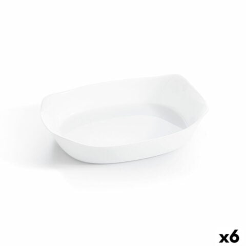 Ταψί Luminarc Smart Cuisine Ορθογώνιο Λευκό Γυαλί 30 x 22 cm (x6)