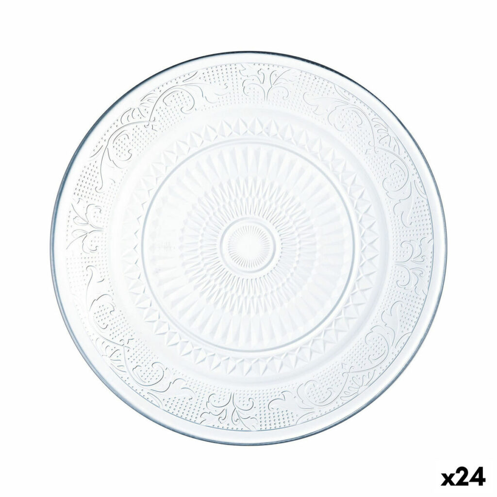 Πιάτο για Επιδόρπιο Luminarc Sixtine Διαφανές Γυαλί (Ø 18 cm) (24 Μονάδες)