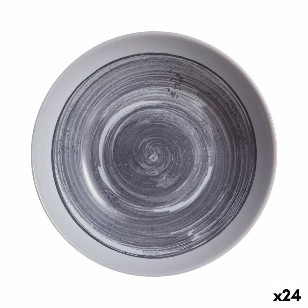 Βαθύ Πιάτο Luminarc Artist Δίχρωμα Γυαλί (20 cm) (24 Μονάδες)