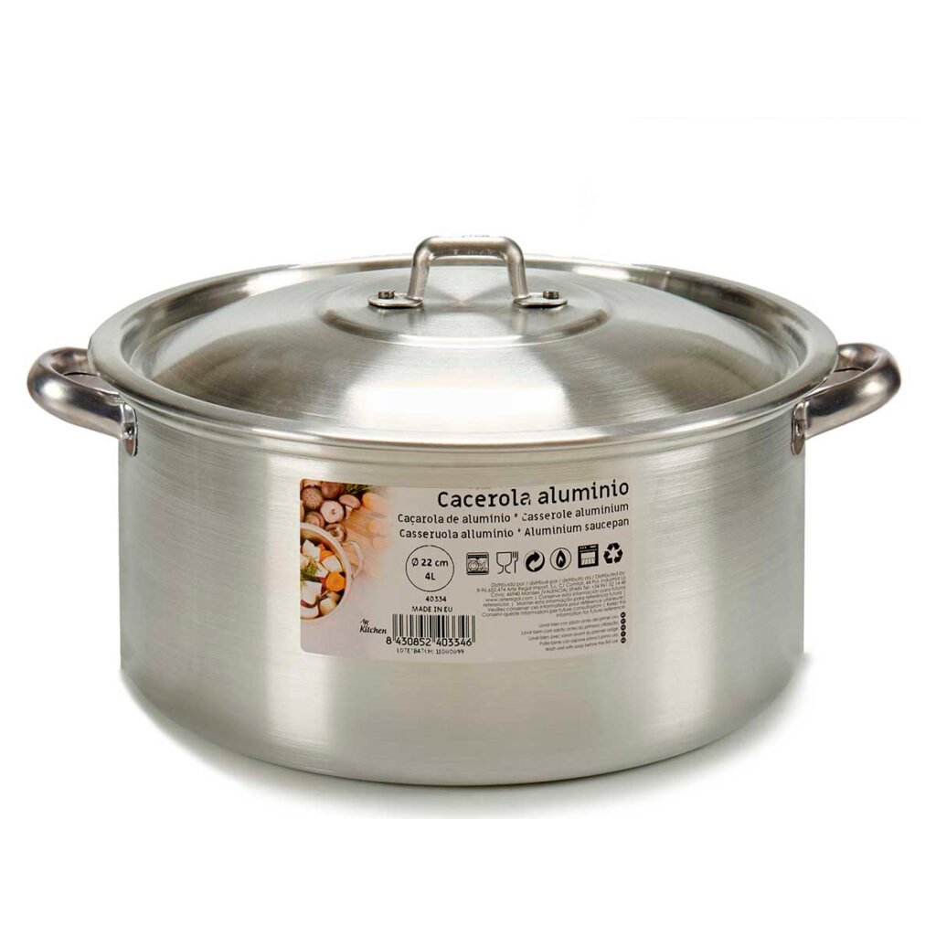 Κατσαρόλα Kinvara 100006 Ασημί 4 L 24 x 13 x 31 cm