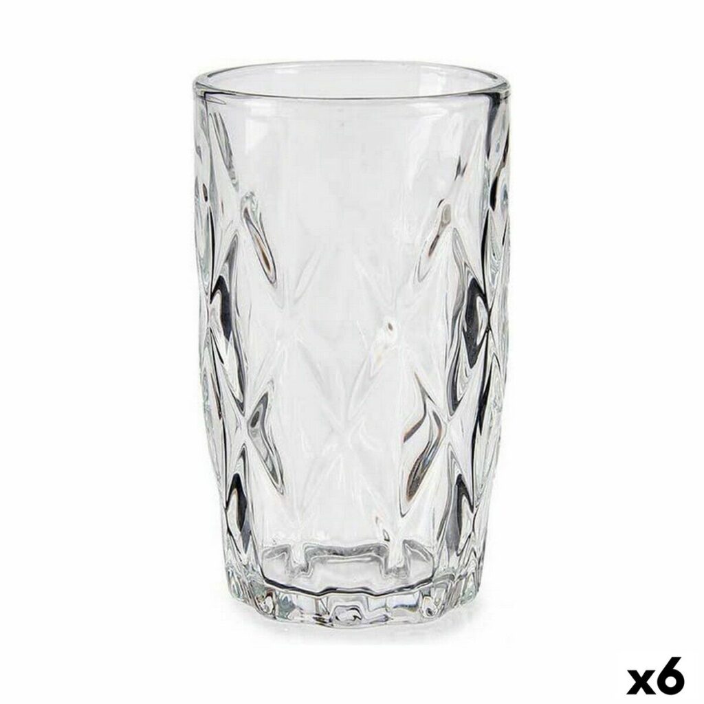 Ποτήρι Διαμάντι Διαφανές Γυαλί (340 ml) (x6)