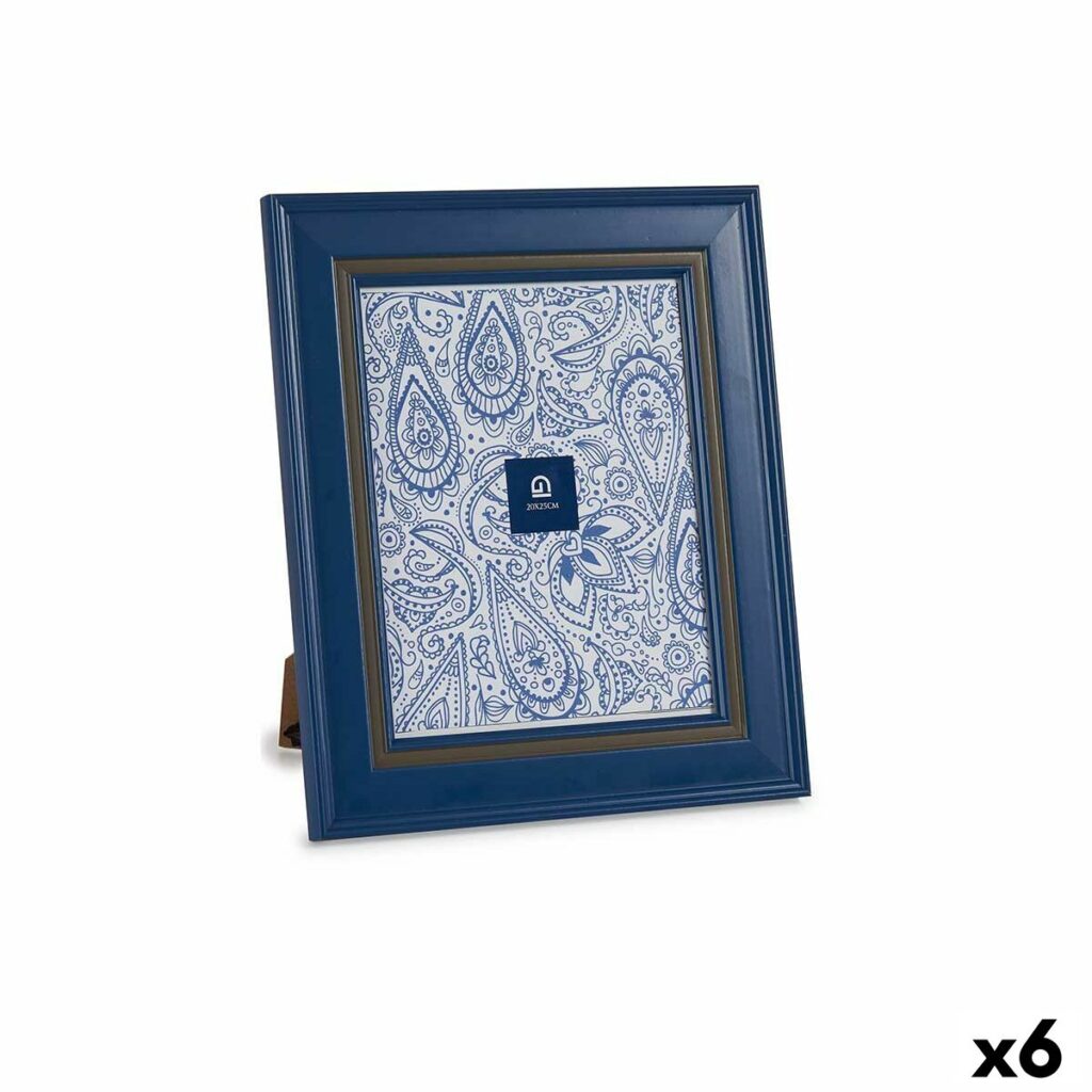 Κορνίζα Κρυστάλλινο Μπλε Πλαστική ύλη (x6) (2 x 33 x 28 cm)