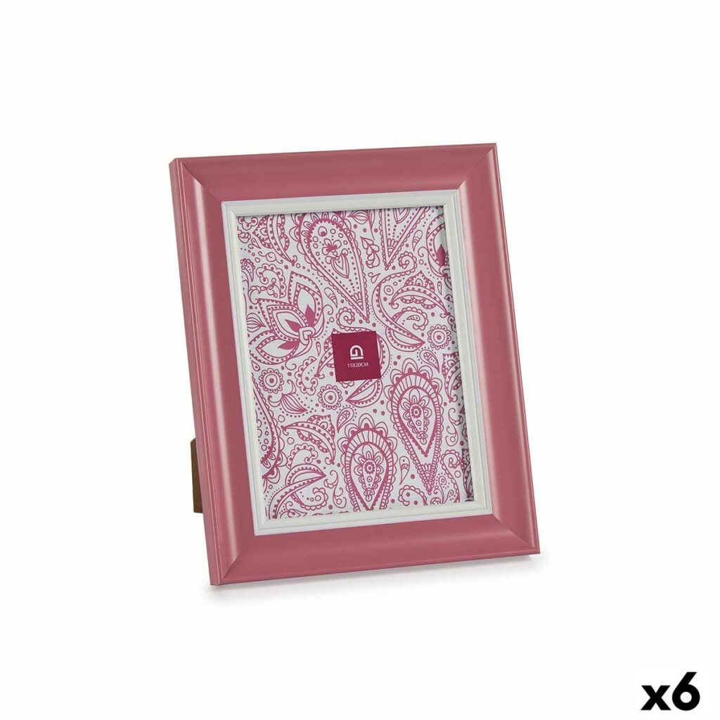 Κορνίζα Κρυστάλλινο Ροζ Πλαστική ύλη (x6) (2 x 26 x 21 cm)
