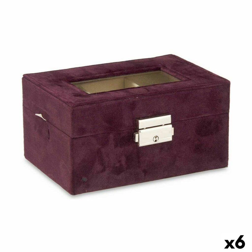 Κουτί για Ρολόγια Μέταλλο Βουργουνδίας (16 x 8