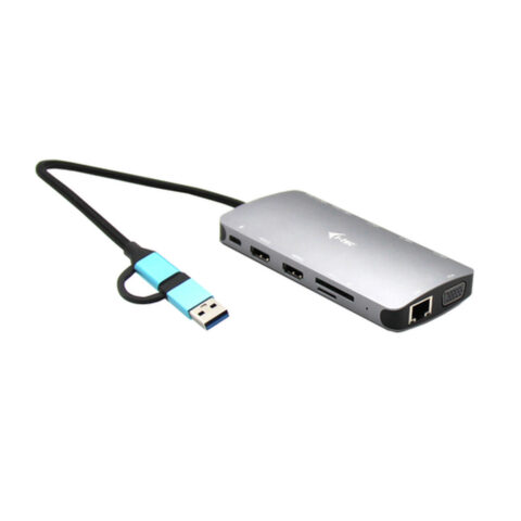 USB Hub i-Tec CANANOTDOCKPD Ασημί