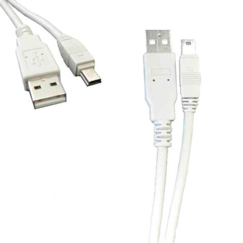 Καλώδιο USB σε Mini USB EDM Λευκό 1