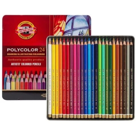 Χρωματιστά μολύβια Michel Polycolor 24 Τεμάχια Πολύχρωμο