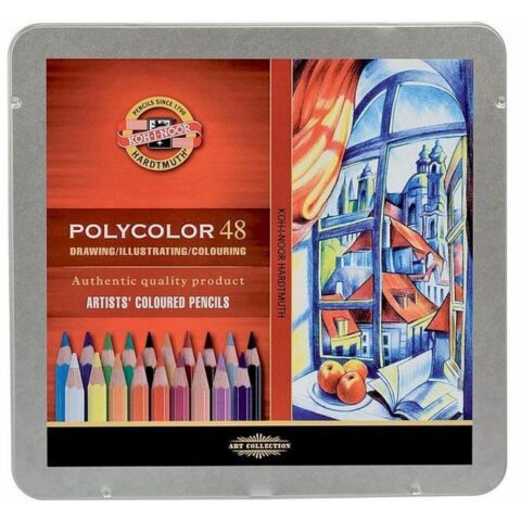 Χρωματιστά μολύβια Michel Polycolor 48 Τεμάχια Πολύχρωμο