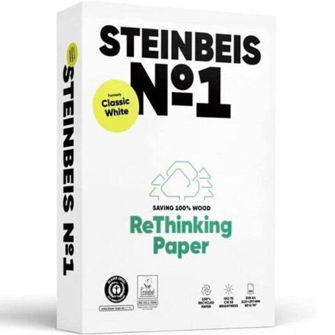 Χαρτί για Εκτύπωση Steinbeis Din A4 Λευκό 5 Τεμάχια