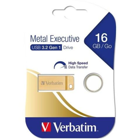 Στικάκι USB Verbatim Metal Executive Χρυσό 16 GB