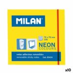 Συγκολλητικές Σημειώσεις Milan 76 x 76 mm Κίτρινο x10
