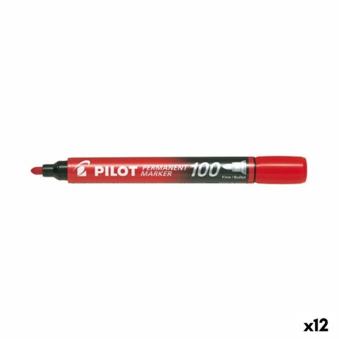 Μόνιμος δείκτης Pilot SCA-100 Κόκκινο (12 Μονάδες)
