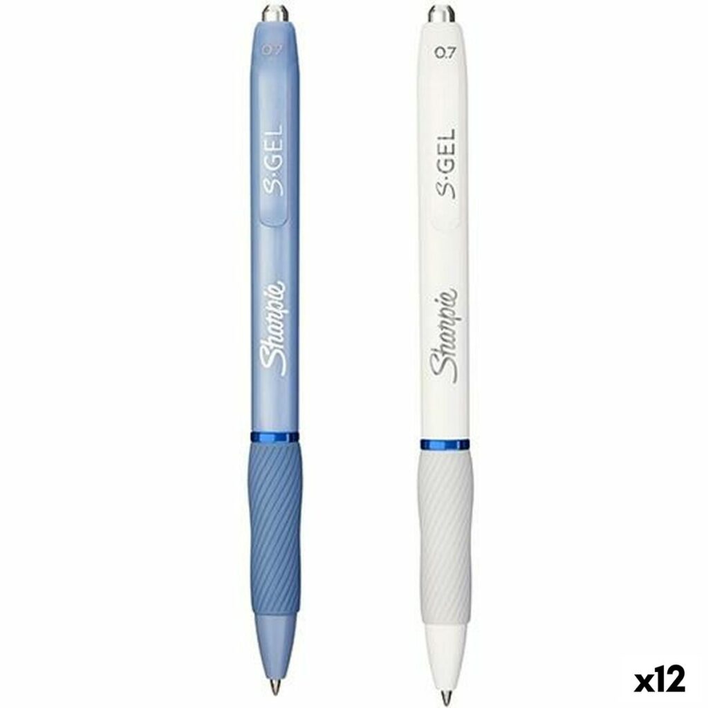 Στυλό με τζελ Sharpie S-Gel Λευκό Μπλε 0