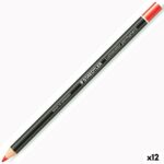 Μολύβια Staedtler Lumocolor Permanent Glasochrom Μόνιμη Κόκκινο (12 Μονάδες)