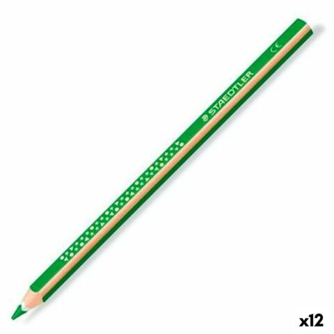 Χρωματιστά μολύβια Staedtler Jumbo Noris Πράσινο (12 Μονάδες)