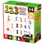 Παιχνίδι Προσχολική Εκπαίδευση HEADU Puzzle Números (4 Μονάδες)
