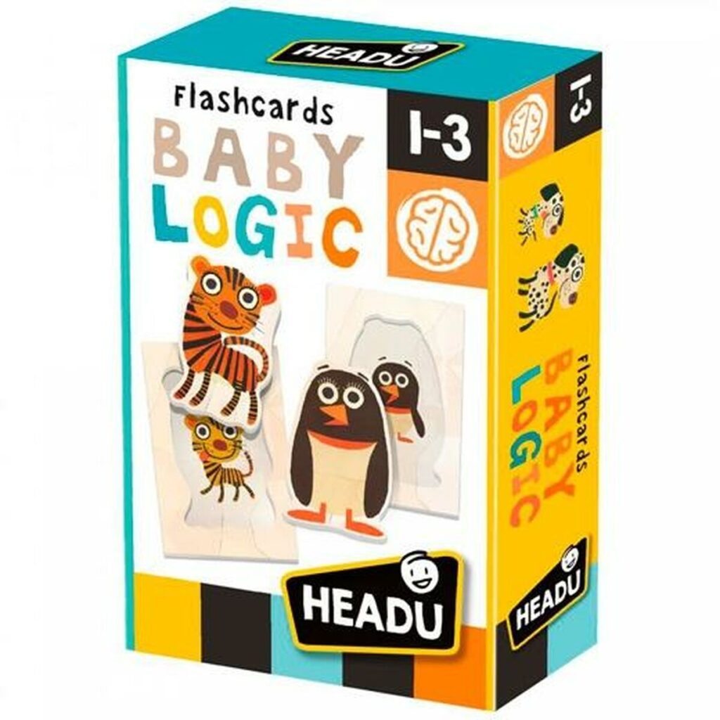 Παιχνίδι Προσχολική Εκπαίδευση HEADU Flash Card Baby Logic Montessori (5 Μονάδες)