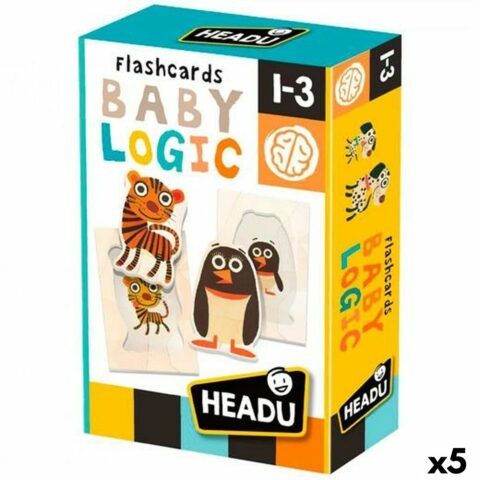 Παιχνίδι Προσχολική Εκπαίδευση HEADU Flash Card Baby Logic Montessori (5 Μονάδες)