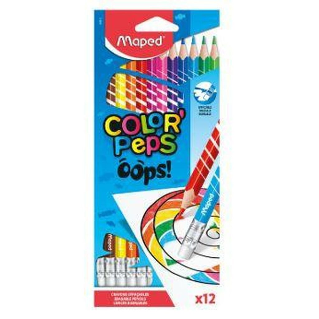 Χρωματιστά μολύβια Maped Color' Peps Πολύχρωμο 12 Τεμάχια (12 Μονάδες)