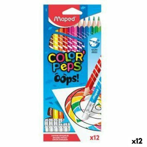 Χρωματιστά μολύβια Maped Color' Peps Πολύχρωμο 12 Τεμάχια (12 Μονάδες)