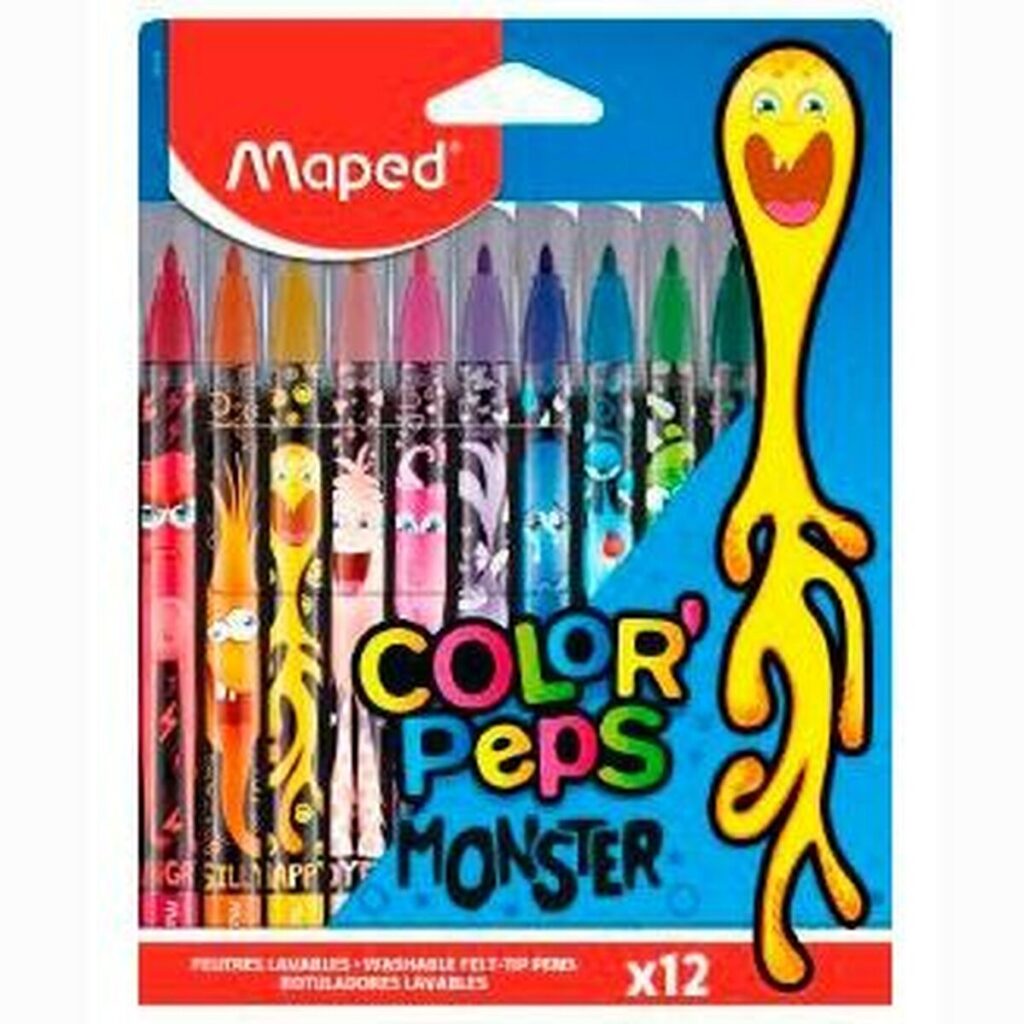 Σετ Μαρκαδόροι Maped Color' Peps Πολύχρωμο 12 Τεμάχια (12 Μονάδες)