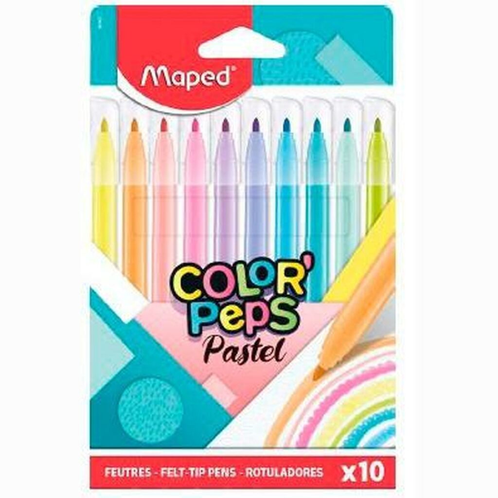 Σετ Μαρκαδόροι Maped Color' Peps Πολύχρωμο 10 Τεμάχια (12 Μονάδες)