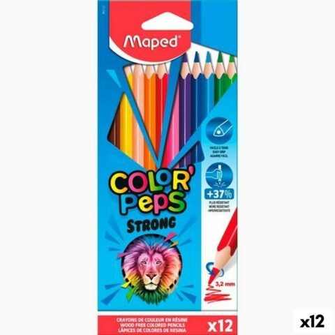 Χρωματιστά μολύβια Maped Color' Peps Strong Πολύχρωμο 12 Τεμάχια (12 Μονάδες)