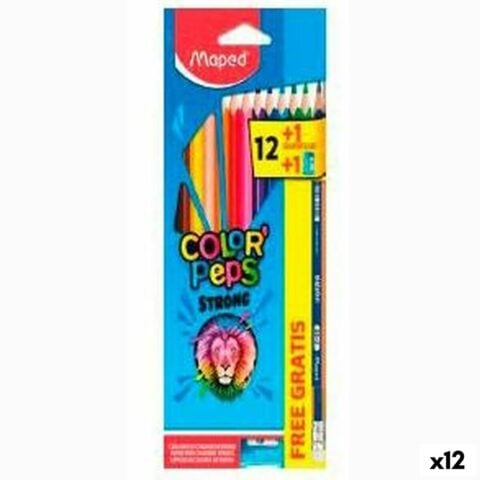 Χρωματιστά μολύβια Maped Color' Peps Strong Πολύχρωμο (12 Μονάδες)