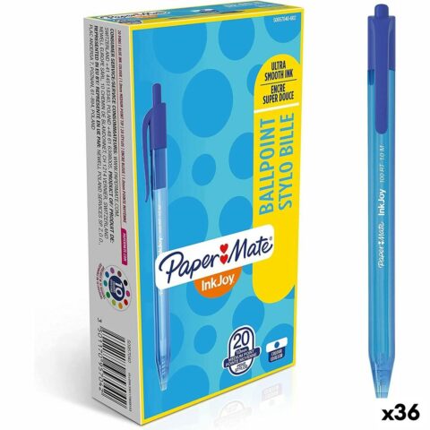 Μολύβι Paper Mate Inkjoy 20 Τεμάχια Μπλε 1 mm (36 Μονάδες)