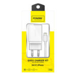 Fast charger Foneng K300 1x USB 3A + USB Lightning cable