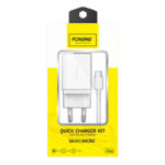 Fast charger Foneng K300 1x USB 3A + USB Micro cable
