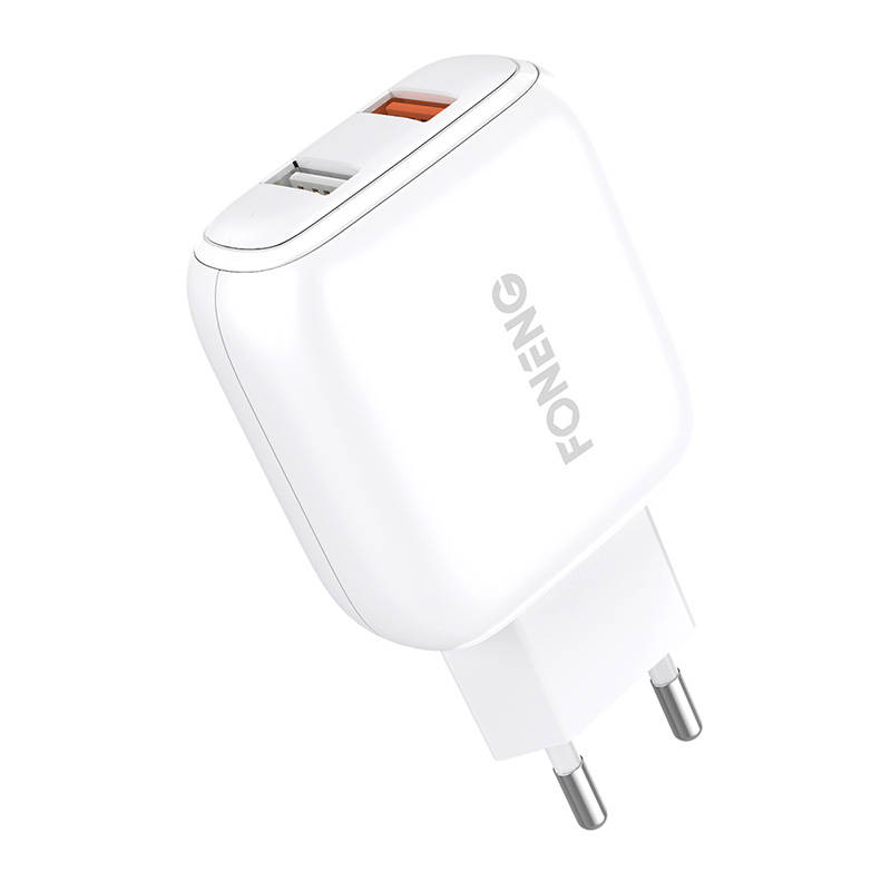 Fast charger Foneng 2x USB EU36 + USB Lightning cable