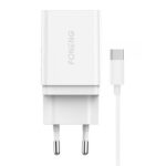 Fast charger Foneng 1x USB K300 + USB to USB-C cable