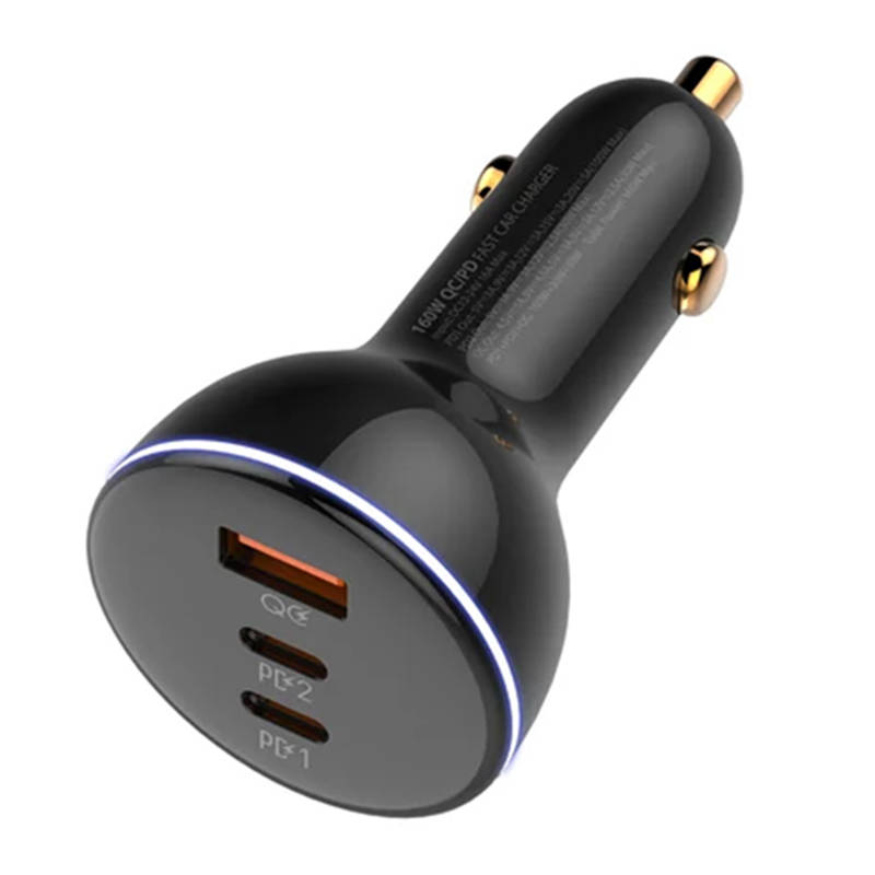 160W + USB-C to Lightning Cable (Black)
