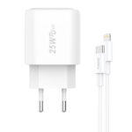 Fast charger Foneng 1x USB EU40 + USB C to Lightning cable