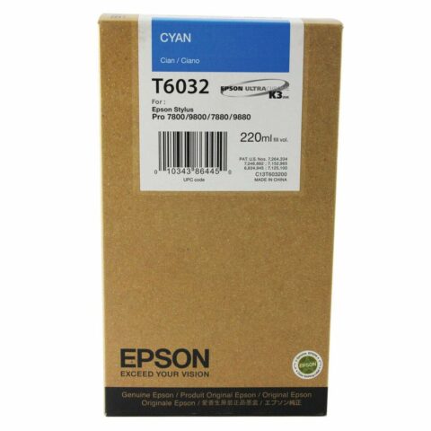 Αυθεντικό Φυσίγγιο μελάνης Epson C13T603200 Κυανό